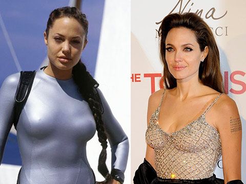 Angelina Jolie before and after